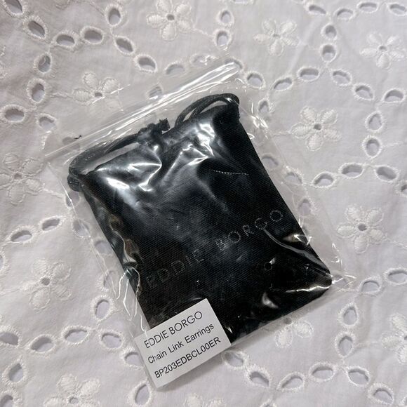 Eddie Borgo Old Money Supra Link 12K Gold Plated Vermeil Chunky Earrings - Picture 4 of 5